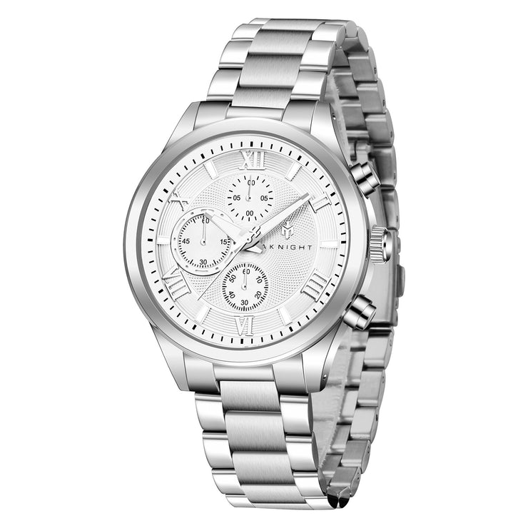 Men Watch Waterproof Stainless Steel Watch For Men Analog Chronograph Fashion Watch, Easy Read Men Dress Watch Luminous Watch Elegant Gift